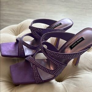Nine West Women's Purple Heeled Sandals